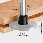Husillo de fresado Festool S8 1,5-5 D14 (499805) para OF 1010, OF 1010 R, OFK 700, MFK 700