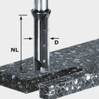 Insertos para fresa de ranura Festool HW S12 D14/45 WM (491110) para OF 1400, OF 2200