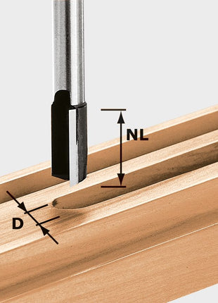 Fraise à rainurer Festool HW S12 D15/35 SCHALL-EX (493790) pour OF 1400, OF 2000, OF 2200