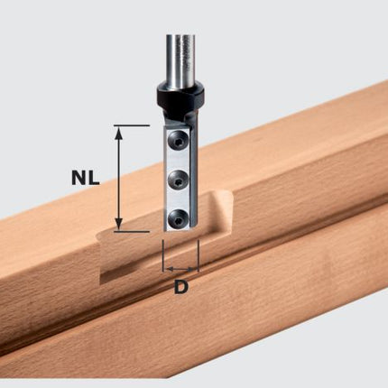 Insertos de corte Festool HW S12 D16/50 WP (497454) para OF 1400, OF 2200