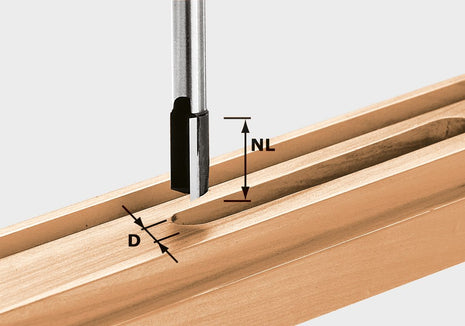 Fresadora de ranuras Festool HW S12 D16/60 (491091) para OF 1400, OF 2000, OF 2200