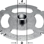 Anillo copiador Festool KR-D 19.05/OF 2200 (495340) para OF 2200