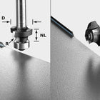 Fresa para redondear Festool S8 HW R2 D20-KL OFK (499798) para OF 1010, OF 1010 R, OFK 700, MFK 700