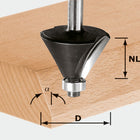 Festool HW S8 D38.5/23/30° cortador de chaflanes (491133) para OF 900, OF 1000, OF 1010, OF 1010 R, OF 1400, OF 2000, OF 2200
