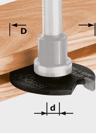 Fraise à rainurer à disque Festool HW D40x1,5 (491038) pour OF 900, OF 1000, OF 1010, OF 1010 R, OF 1400, OF 2000, OF 2200