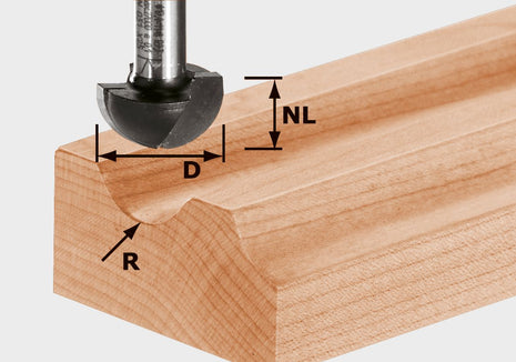 Fresadora de ranuras Festool HW S12 D40/25/R20 (491105) para OF 1400, OF 2000, OF 2200