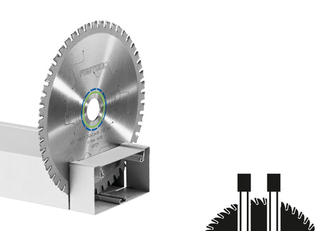 Hoja de sierra circular Festool HW 210x2,2x30 F36 ACERO (493351) para TS 75