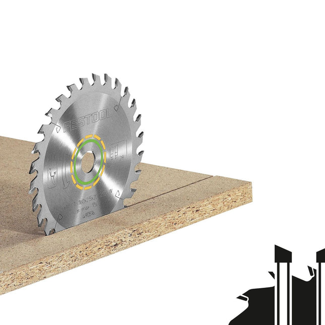 Hoja de sierra circular Festool HW 225x2,6x30 W32 MADERA UNIVERSAL (488288) para CS 70