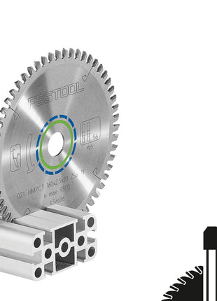 Hoja de sierra circular Festool HW 230x2,5x30 TF76 ALUMINIO/PLÁSTICO (500649) para HK 85