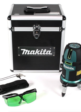 Makita SK 312 GDZ Akku Multi Linienlaser Kreuzlinienlaser Selbstnivellierend Grün 10,8 V  Solo mit abschließbarem Koffer - ohne Akku, ohne Ladegerät - Toolbrothers