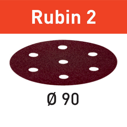 Disco abrasivo Festool STF D90/6 P120 RU2/50 Ruby 2 (499081) para RO 90 DX