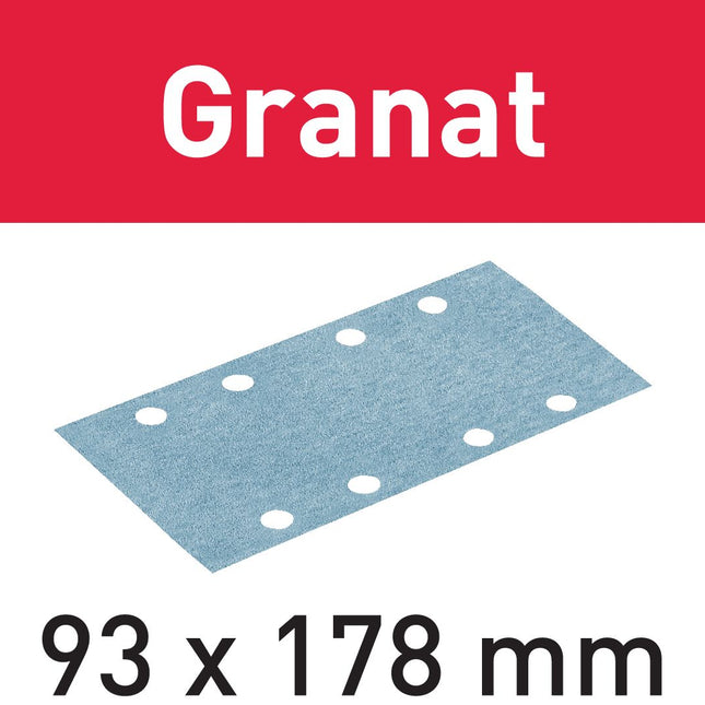 Festool STF 93X178 P150 GR/100 bandes abrasives grenat (498937) pour RS 300, RS 3, LRS 93