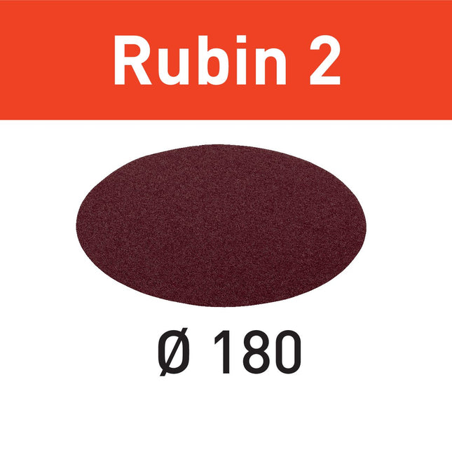 Disco abrasivo Festool STF D180/0 P220 RU2/50 Ruby 2 (499132) para RAS 180