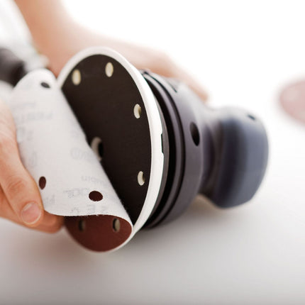 Disco de lijado Festool STF D125/8 P24 SA/25 zafiro (493124) para RO 125, ES 125, ETS 125, ETSC 125, ES-ETS 125, ES-ETSC 125, ETS EC 125, LEX 125