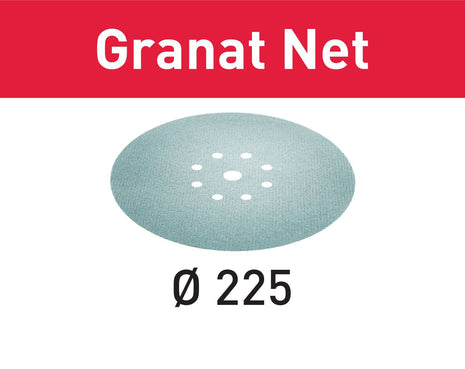 Festool STF D225 P240 GR NET/25 mesh abrasif Garnet Net (203318) pour ponceuses à long col PLANEX LHS 2 225 EQ(I), PLANEX 225 EQ, PLANEX LHS-E 225 easy, PLANEX LHS 2-M 225 EQ