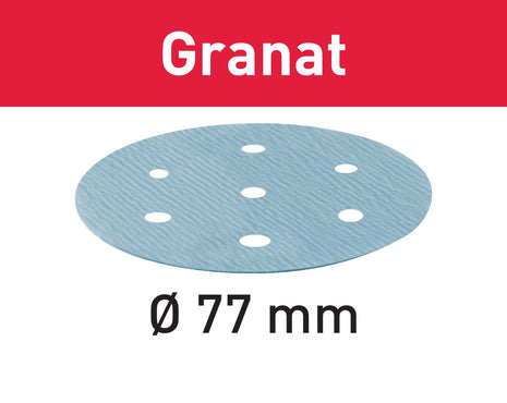 Festool STF D77/6 P240 GR/50 disque abrasif grenat (497409) pour LEX 3 77