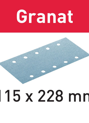 Festool STF 115X228 P240 GR/100 bandes abrasives grenat (498951) pour RS 200, RS 2, RS 100, RS 100 C, RS 1, RS 1 C, HSK-A 115 x 226