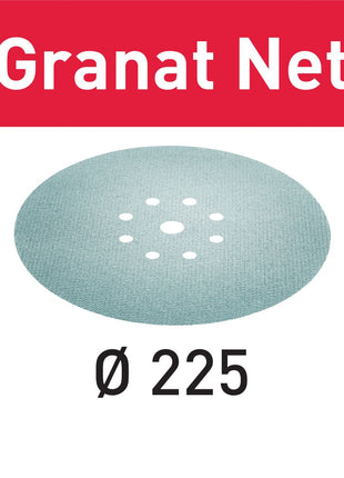 Festool STF D225 P320 GR NET/25 malla abrasiva Granate Net (203319) para lijadoras de cuello largo PLANEX LHS 2 225 EQ(I), PLANEX 225 EQ, PLANEX LHS-E 225 easy, PLANEX LHS 2-M 225 EQ