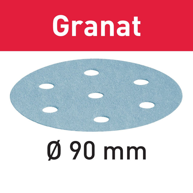 Disco abrasivo Festool STF D90/6 P320 GR/100 granate (497372) para RO 90 DX