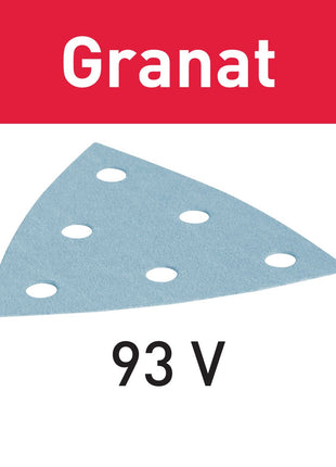 Hoja de lija Festool STF V93/6 P40 GR/50 granate (497390) para RO 90 DX, DX 93, RS 300, RS 3, LRS 93 (zapata de lijado de hierro)