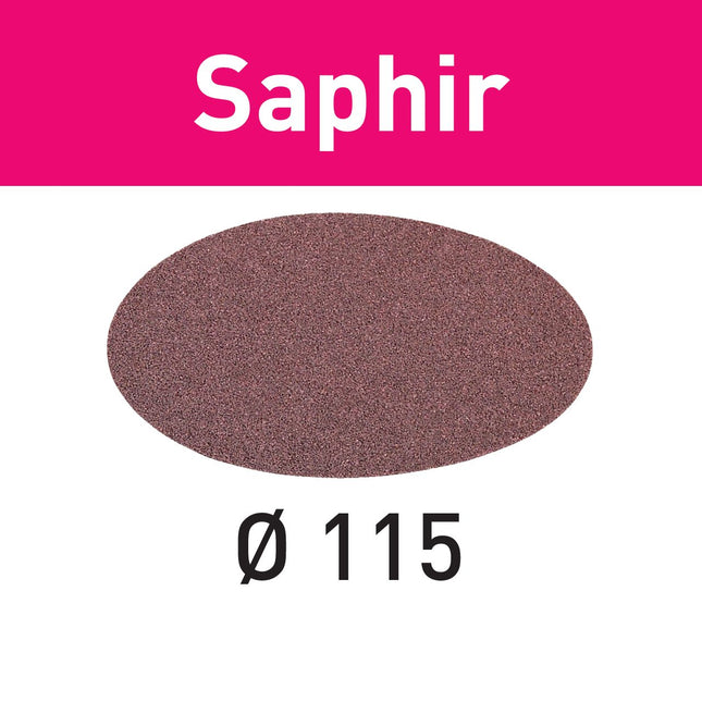 Disco de lijado Festool STF D115/0 P80 SA/25 zafiro (485246) para RAS 115