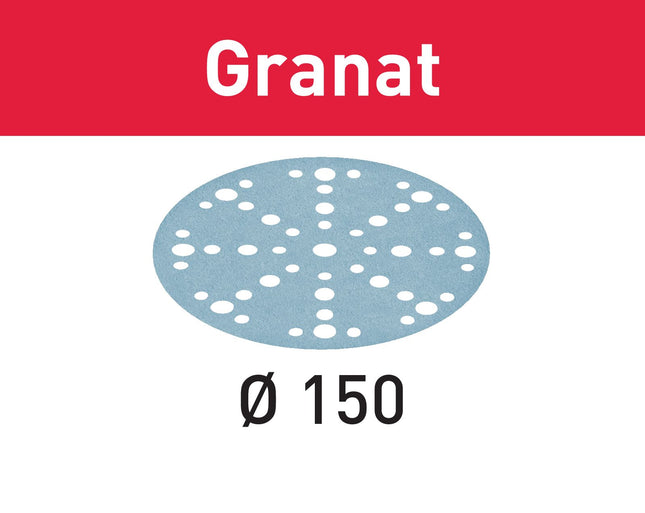 Festool STF D150/48 P80 GR/10 Schleifscheibe Granat 150 mm P 80 10 Stk. ( 575156 ) fr RO 150, ES 150, ETS 150, ETS EC 150, LEX 150, WTS 150, HSK-D 150