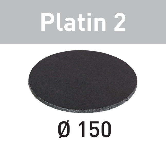 Disco abrasivo Festool STF D150/0 S2000 PL2/15 Platinum 2 (492371) para RO 150, ES 150, ETS 150, ETS EC 150, LEX 150, WTS 150, HSK-D 150