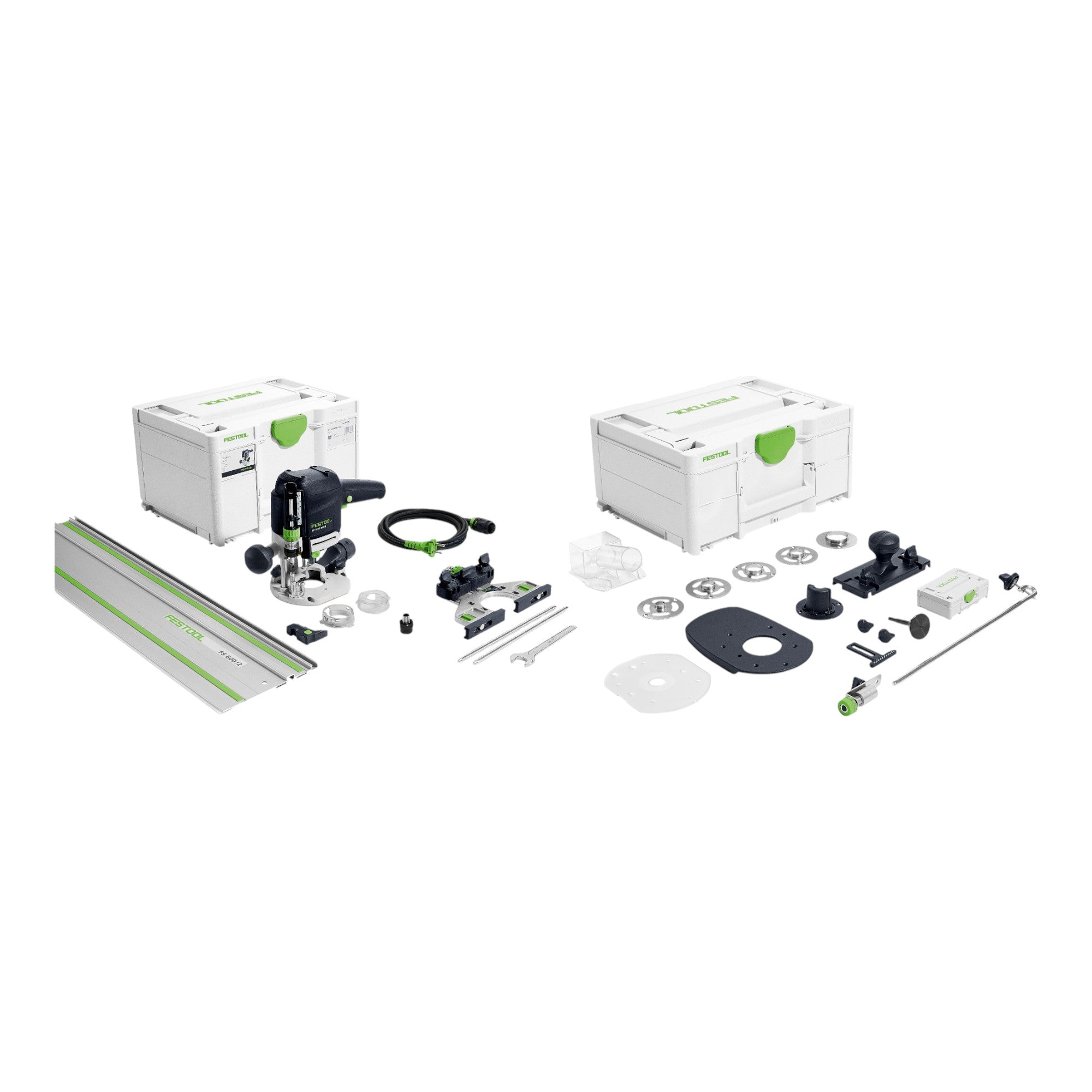 Festool OF 1010 REBQ FS Set Oberfraese 1010 W 55 mm Hub 578051 Fuehrungsschiene Systainer 0 - toolbrothers