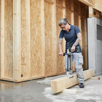 Soporte para taladro de carpintería Festool GD 320 (768768) para TPC 18/4, TDC 18/4, DRC 18/4, PDC 18/4, DR 18/4 E, PD 20/4 E, DRP 16 ET, DRP 18-4 DIC, PDP 20-4 DIC, DR 20 E