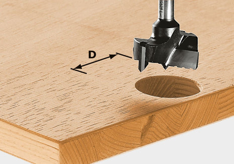 Festool HW S8 D15 broca de montaje (491070) para OF 900, OF 1000, OF 1010, OF 1010 R, OF 1400, OF 2000, OF 2200