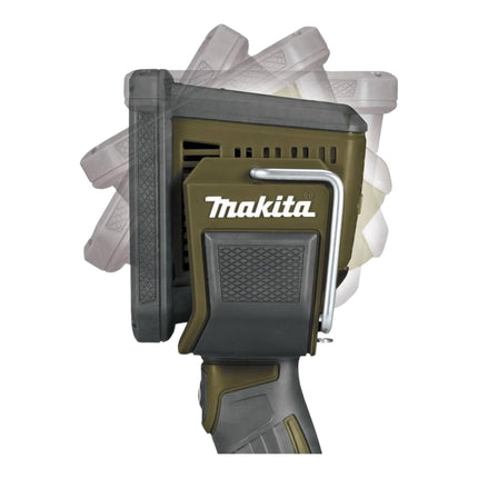 Makita DML 812 SM lámpara de mano sin cable 18 V 1250 lm LED verde oliva outdoor adventure special edition + 2x batería recargable 4,0 Ah + cargador
