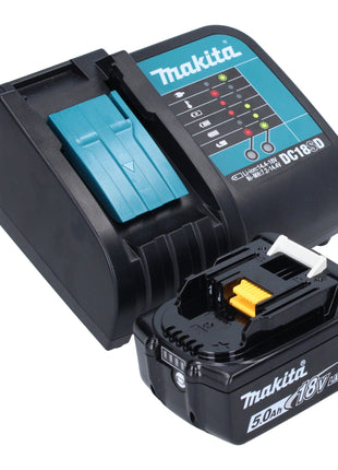 Makita DML 812 ST1 Foco manual a batería 18 V 1250 lm LED verde oliva edición especial para aventuras al aire libre + 1x batería 5,0 Ah + cargador