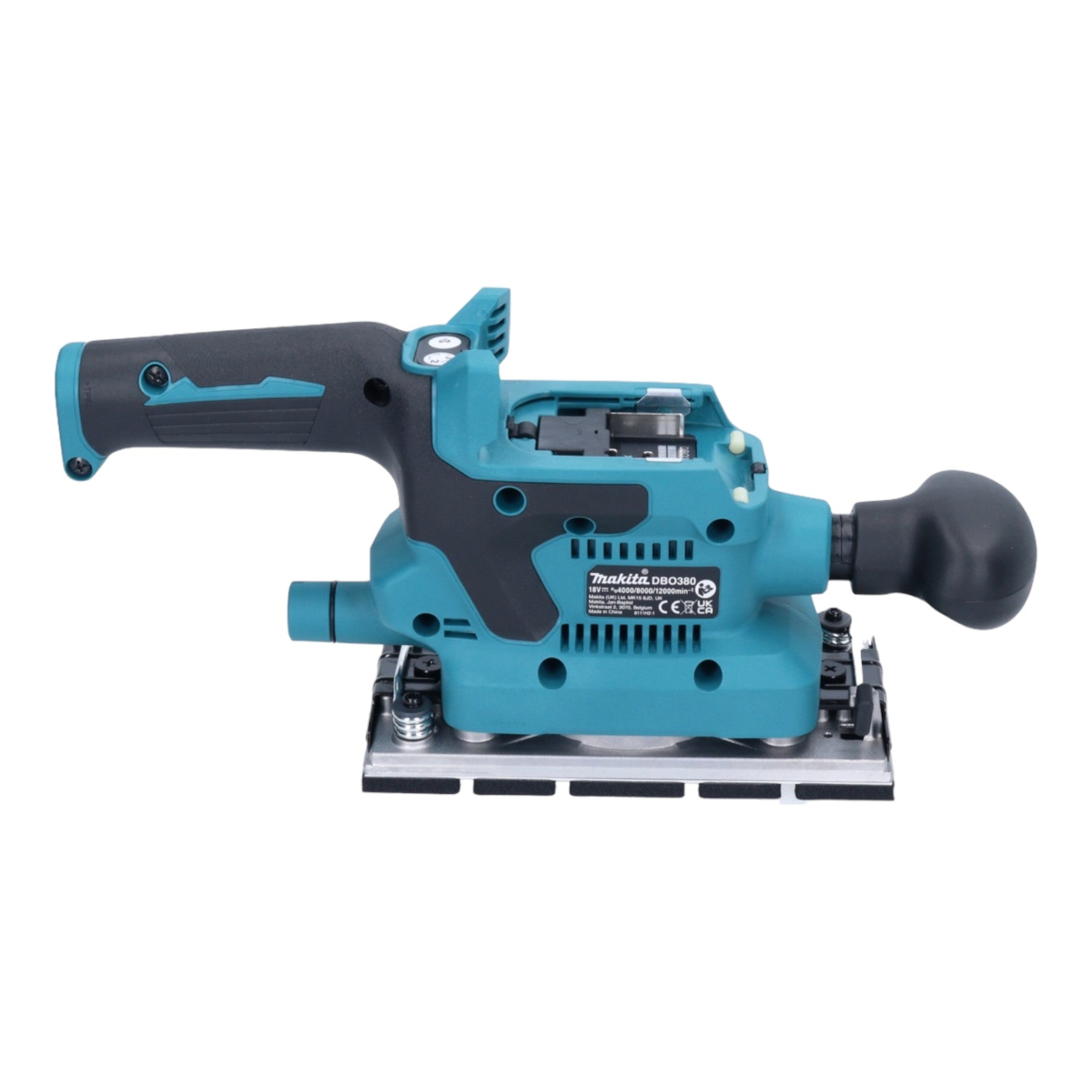 Makita DBO 380 T1 Akku Schwingschleifer 18 V 93 x 185 mm Brushless 1x Akku 5 0 Ah ohne Ladegeraet 4 - toolbrothers