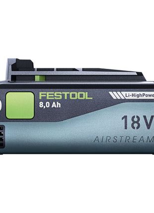 Festool Kit de batterie 2x BP 18 Li 8,0 HP-ASI Batterie 18 V 8,0 Ah ( 2x 577323 ) 8000 mAh Li-ion avec indicateur de charge