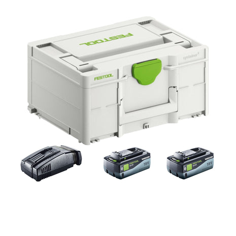 Festool SYS 18V 2x8.0/SCA16 Energy Set ( 577327 ) 2x akumulator 18 V 8.0 Ah + ładowarka + Systainer