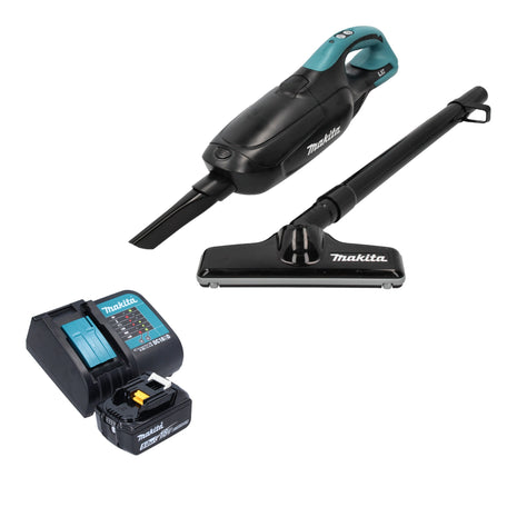 Makita DCL 182 ST1 B aspirador a batería 18 V negro + 1x batería 5,0 Ah + cargador