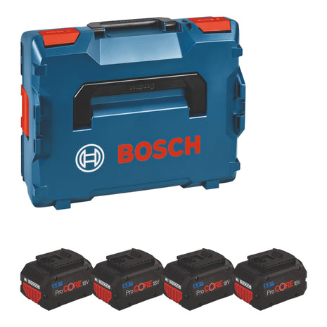 Bosch 4x ProCORE18V 5.5Ah Professional Set 18 V 4x batería 5.5 Ah Li-Ion + L-Boxx (1600A02A2U)