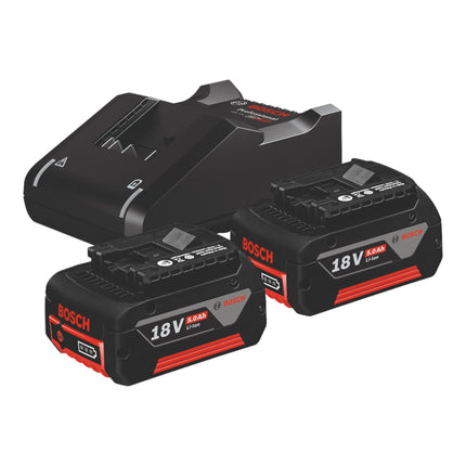 Bosch GDS 18 V HC cordless impact wrench 330 Nm ( 06019L5003 ) + L-Boxx + 2x rechargeable battery 5.0 Ah + charger