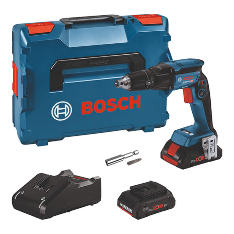 Bosch GTB 18V-45 Avvitatore a secco professionale a batteria 18 V 6 Nm senza spazzole ( 06019K7002 ) + 2x batteria ricaricabile ProCORE 4,0 Ah + caricatore + L-Boxx