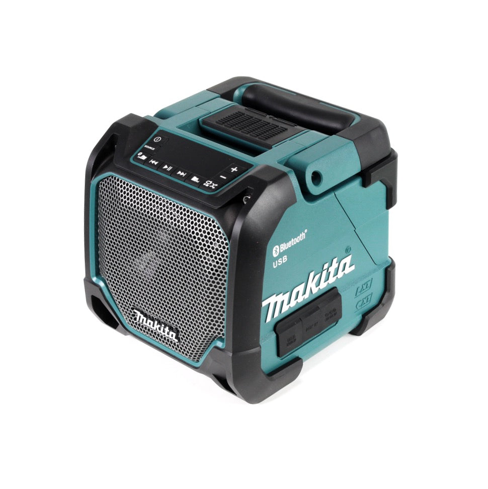 Makita DMR 202 Altavoz a batería 12 - 18 V AUX Bluetooth Solo - sin batería, sin cargador