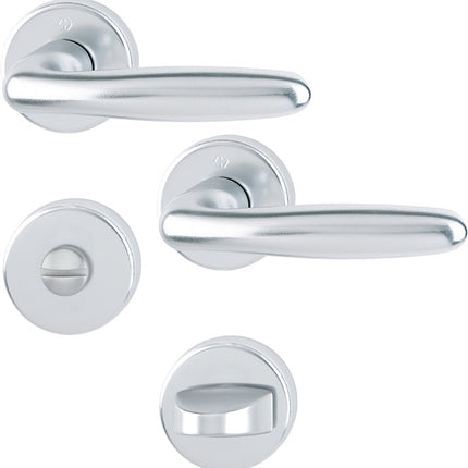 HOPPE Garniture à rosette Verona 1510 / 42KB/42KBS aluminium F1 ( 3000203134 )