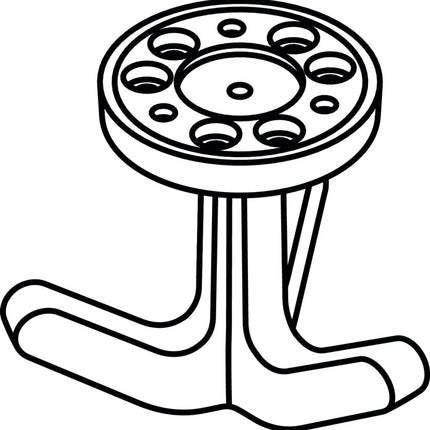 Gancho triple HEWI serie 477 mate, elástico (3000207490)