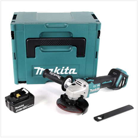 Makita DGA 513 M1J Akku Winkelschleifer 18 V 125mm Brushless + 1x Akku 4,0Ah + Makpac - ohne Ladegerät - Toolbrothers