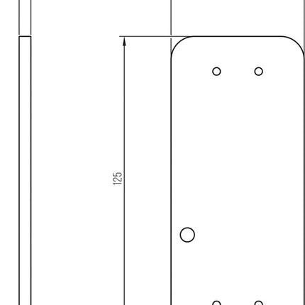 Placa de montaje DENI para pegar (3000250551)