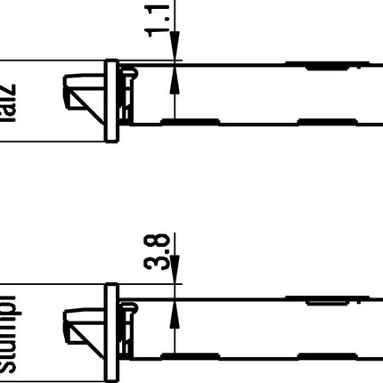 BKS Serratura da infilare 0215 BAD 18/ 55/78/8 mm DIN destra ( 3000251038 )