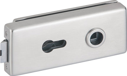 HERMAT glass door lock 6083 PZ - Genova stainless steel matt ( 3000253943 )
