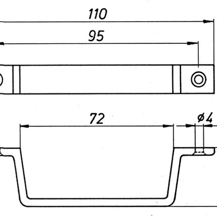 Mango DENI largo 150 mm ancho 21 mm (3000259216)