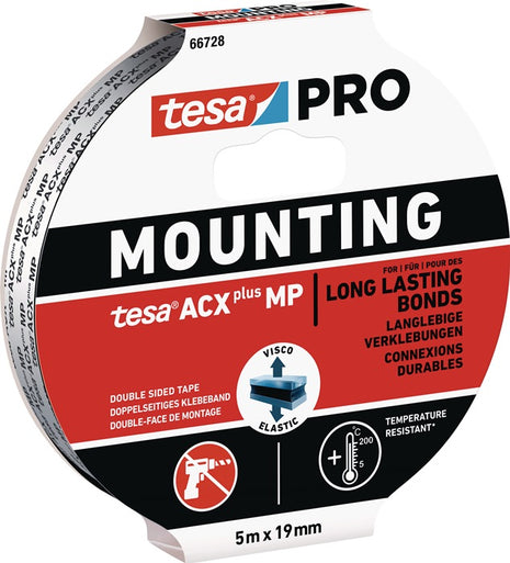 Cinta de montaje TESA Mounting PRO ACX+ MP 66728 negro (3000265492)