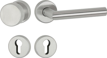 APTEC lever handle set Basic 02 stainless steel 60 matt stainless steel ( 3000267252 )