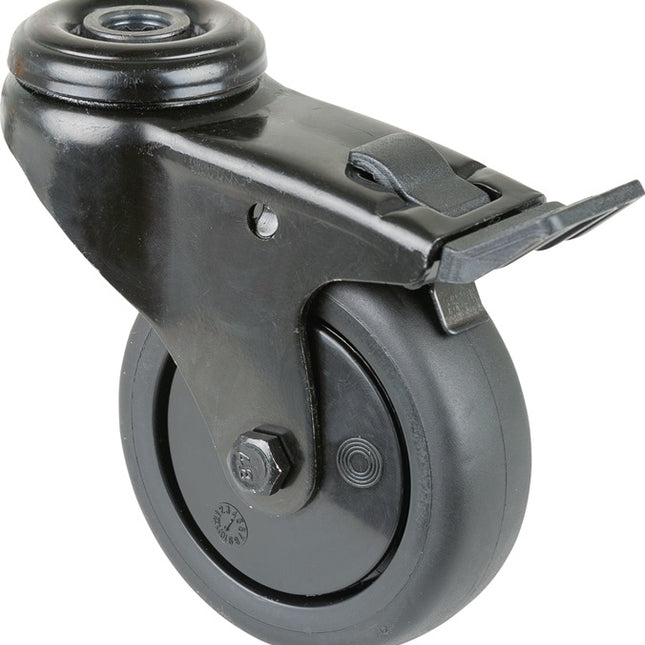 BS ROLLEN Swivel castor with brakes Wheel Ø 75 mm Load capacity 60 kg ( 3000275388 )